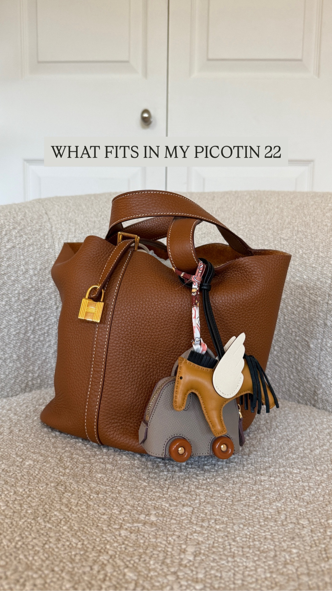 Just the essentials in my Picotin 22 👜✨ ASMR style…because let’s be real, I don’t always need to carry the kitchen sink 😂 This bag strap makes it totally hands-free (aka mom-life approved 🙌), and the bag insert with drawstring gives me that extra layer of protection. If I’m investing in a bag, you better believe I’m finding ways to make it work overtime 💸🙌 And of course, my favorite part! Adding charms to make it personal, because nothing makes a bag more yours than the little details 🐴👜💕 

#LTKItBag #LTKBeauty #LTKTravel