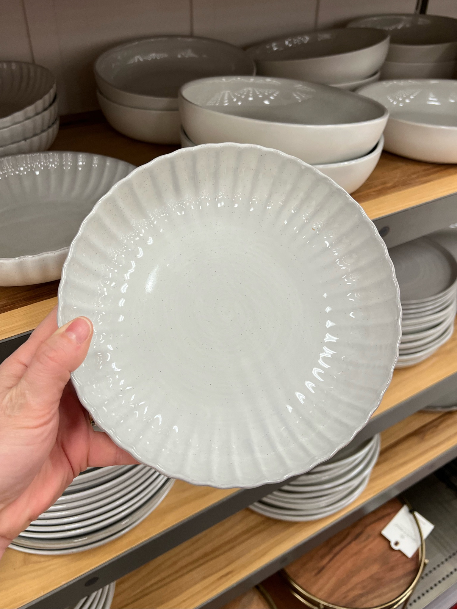 Scalloped edge plate, pasta bowl, white dinnerware, Hearth and Hand, Target 

#LTKHome