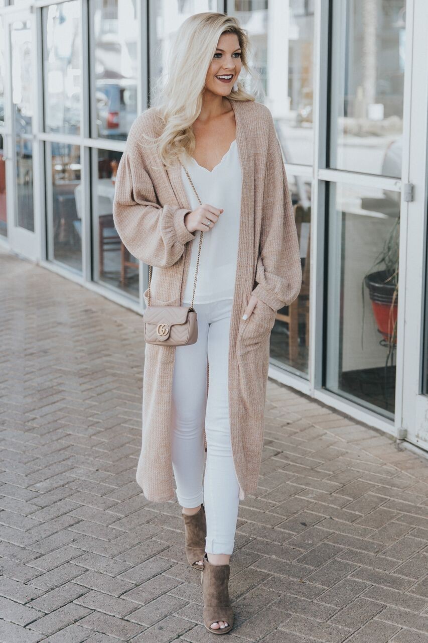 Constant Comfort Tan Duster Cardigan | Red Dress 