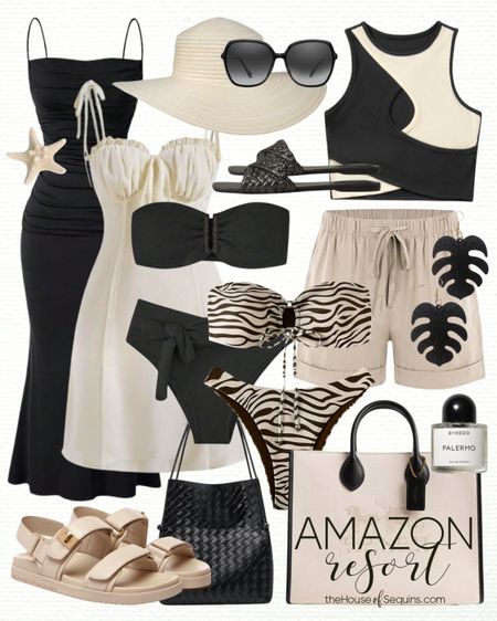 Shop these Amazon Vacation Outfit and Resortwear finds! Beach travel outfit. Animal print bikini, cropped top, linen shorts, mini dress, midi dress, maxi dress, Coach tote bag, sun hat, woven bucket bag, Marc Fisher Moral sandals, dad sandals and more! 

Follow my shop @thehouseofsequins on the @shop.LTK app to shop this post and get my exclusive app-only content!

#liketkit 
@shop.ltk
https://liketk.it/4ARFl

#LTKtravel #LTKstyletip #LTKswim