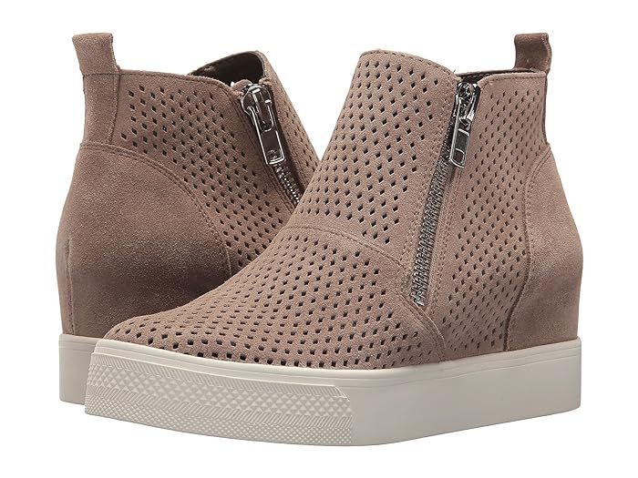 Steve Madden Wedgie-P Sneaker (Taupe Suede) Women's Shoes | Zappos