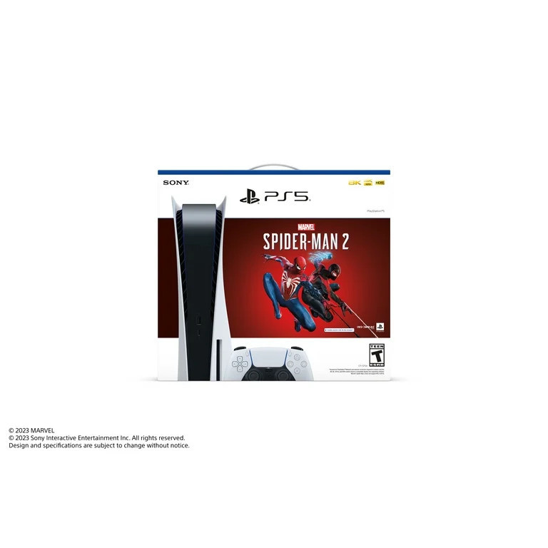 PlayStation 5 Disc Console - Marvel's Spider-Man 2 Bundle | Walmart (US)