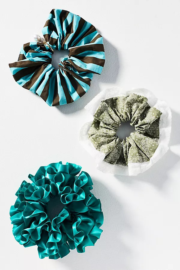 Textured Scrunchies, Set of 3 | Anthropologie (US)