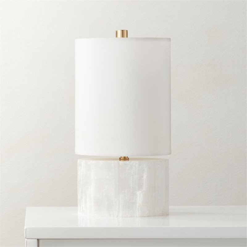 Serene Selenite Table Lamp + Reviews | CB2 | CB2