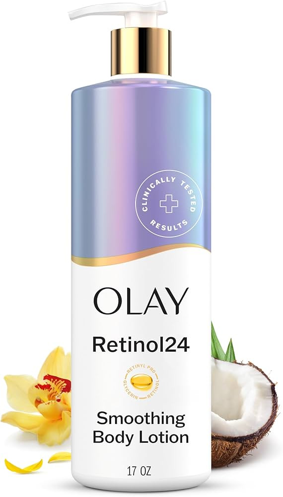 Olay Body Lotion for Women, Smoothing with Retinol Serum, Visibly Smoother Skin, 24hr Moisture & ... | Amazon (US)