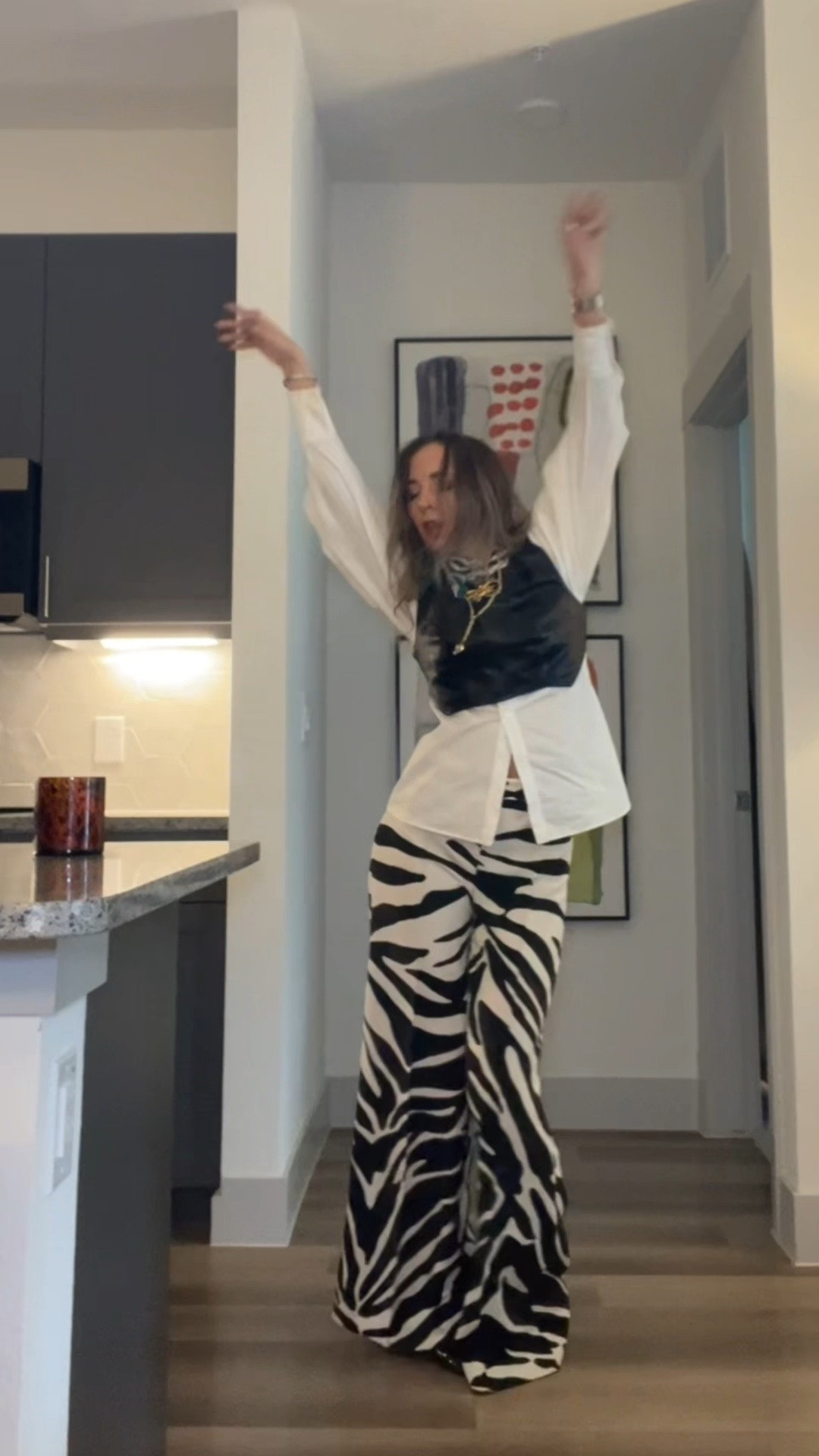 Zebra is the new neutral :)
Keeping it chic in the corporate world today :)
Pants from Zara 
Top I’ve had since high school, not sure 
shoes from Amazon 
Jewelry is vivienne Westwood, Gucci, and Amazon :))

#LTKWorkwear #LTKspringtrends #LTKootd