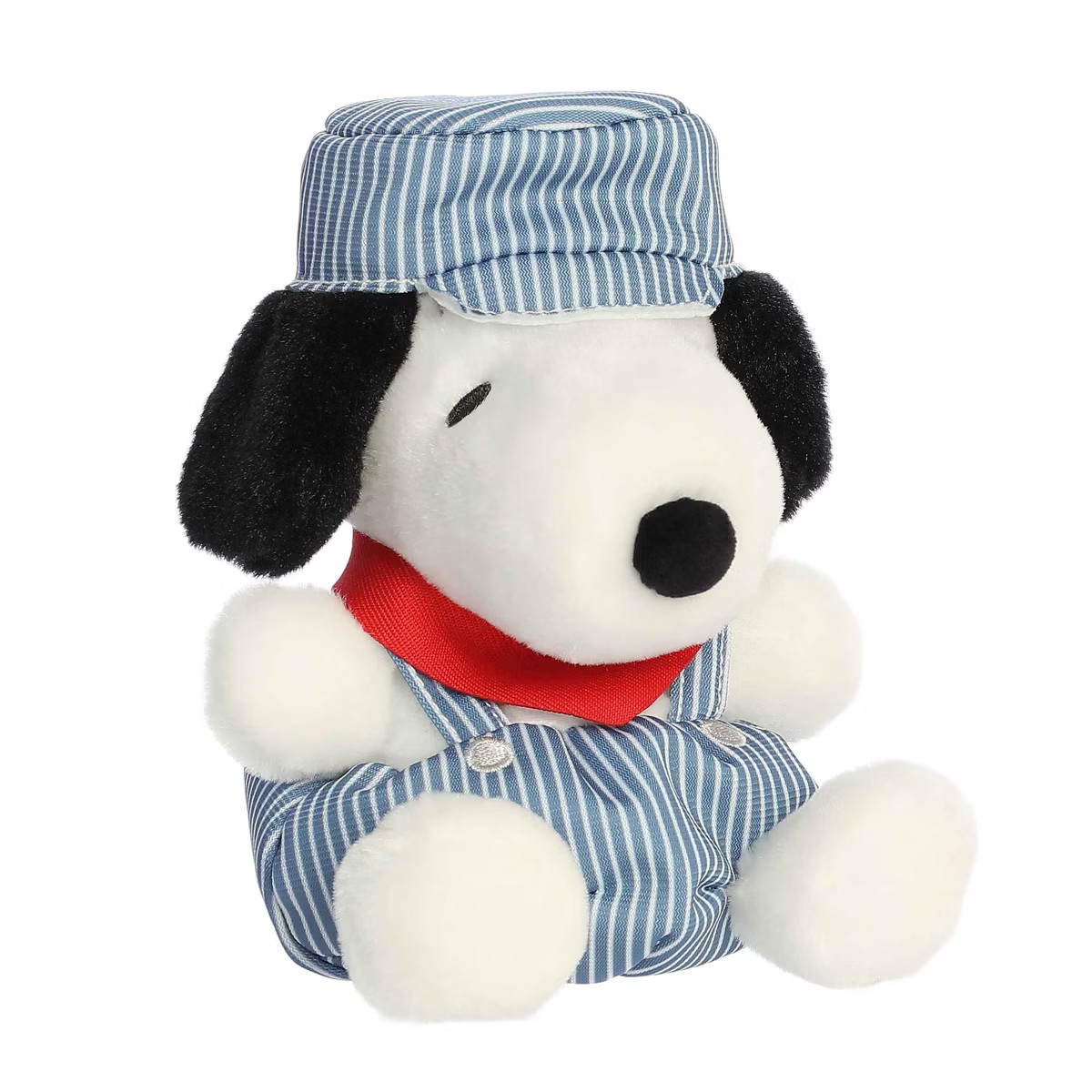 Aurora Mini Palm Pals Train Engineer Snoopy Peanuts Adorable Stuffed Animal Blue 5" | Target