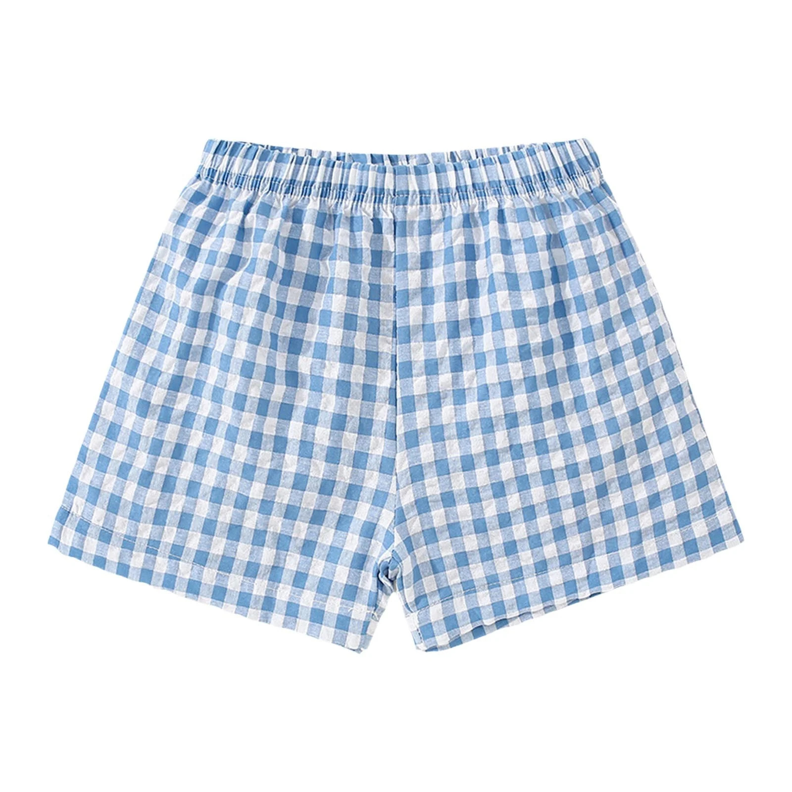 LIIPEE Girl Boy Casual Shorts Elastic Waist Plaid Shorts With Pockets Newborn Breathable Birthday... | Walmart (US)