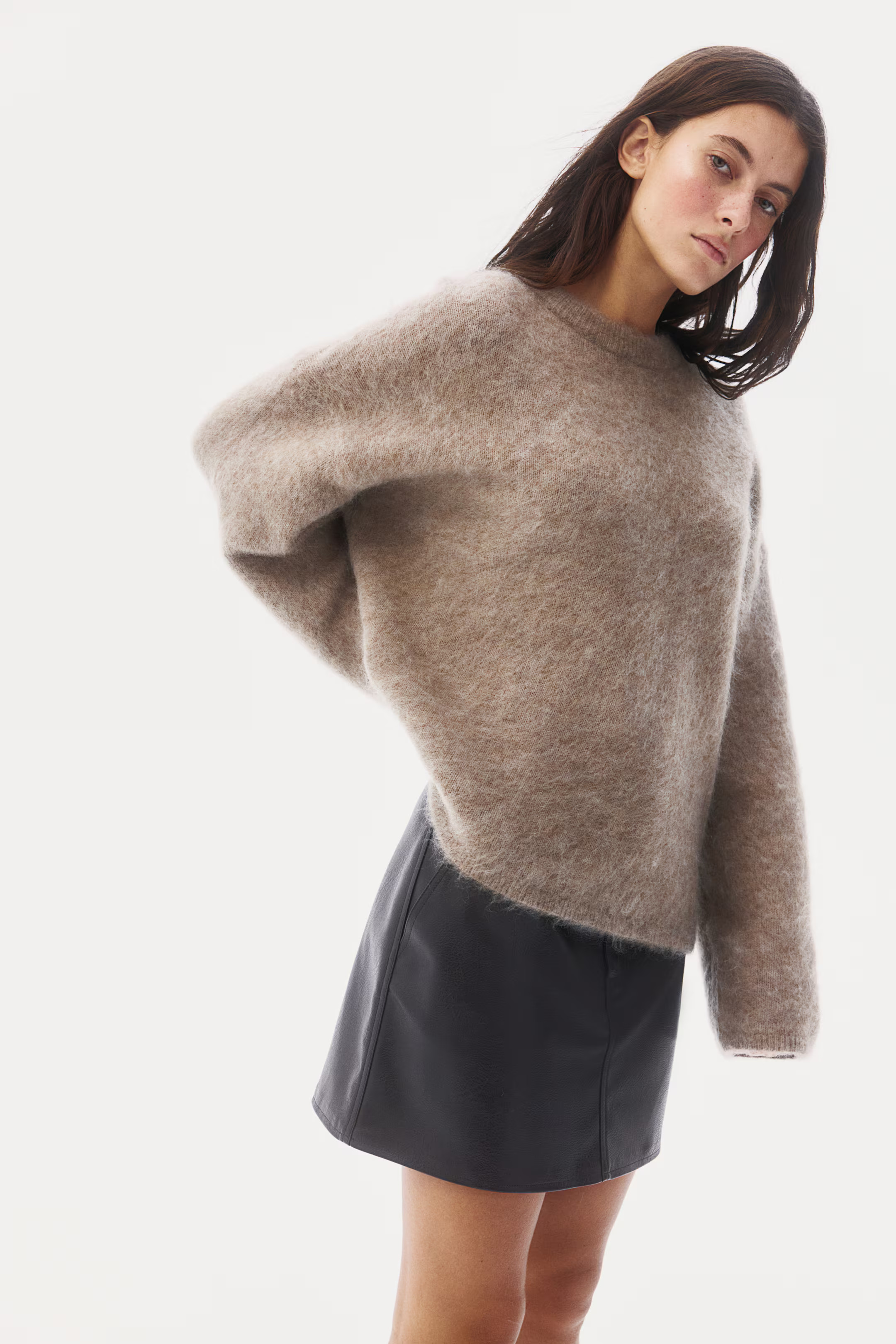 Oversized Mohair-Blend Sweater | H&M (US + CA)