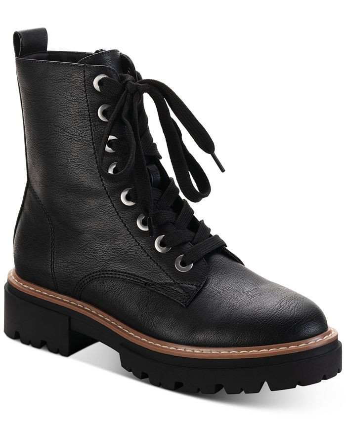 Sun + Stone Tiiaa Lug Sole Combat Boots, Created for Macy's & Reviews - Booties - Shoes - Macy's | Macys (US)