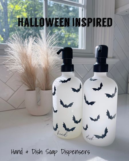 I love how just a simple turn of these dispensers can give you limitless possibilities! Grab any Halloween stickers or make your own on a cricut! 

#LTKHalloween #LTKSeasonal #LTKGiftGuide