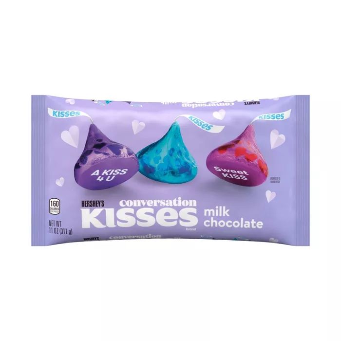 Hershey's Valentine's Milk Chocolate Conversation Kisses - 11oz | Target