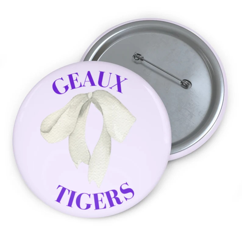 LSU Bow Pin | Etsy (US)