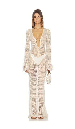 superdown Odette Maxi Dress in Ivory. - size XS | Revolve Clothing (Global)