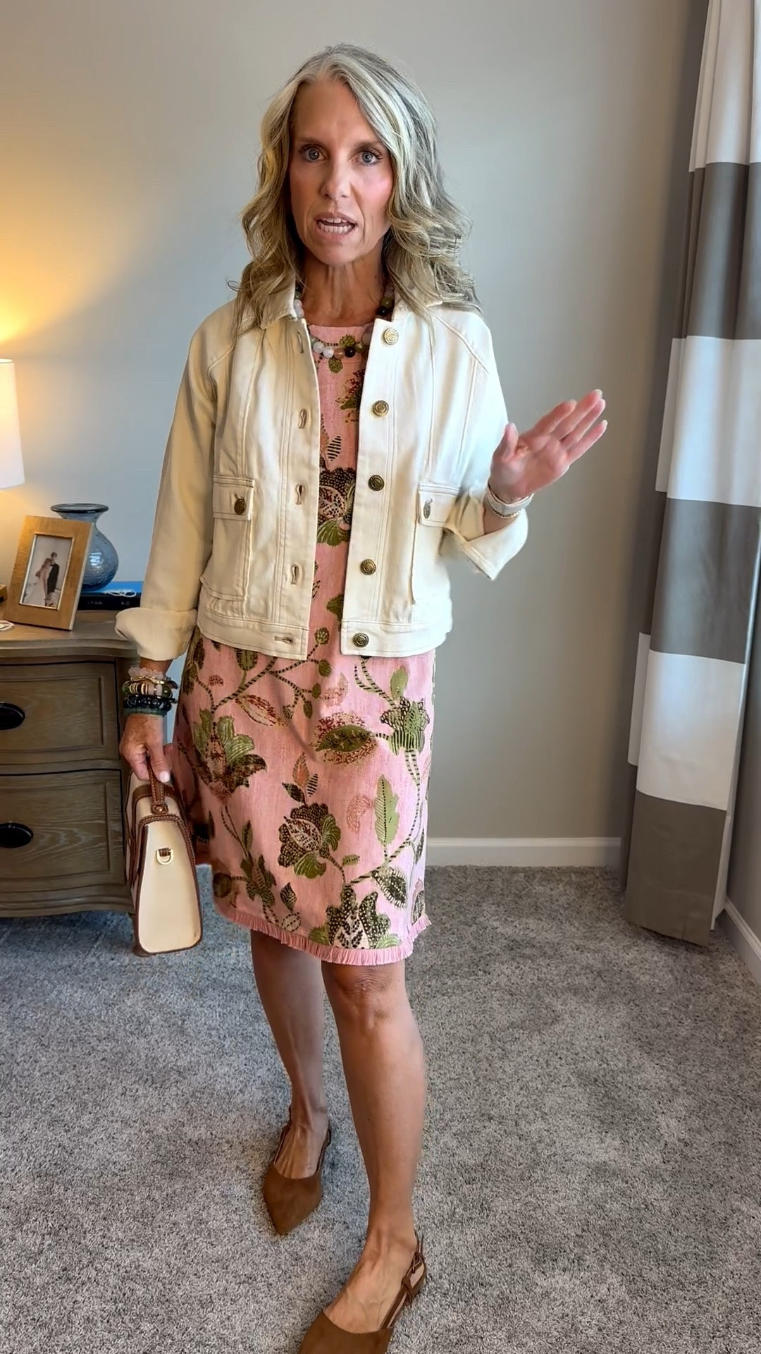 Such a cute casual workwear look, travel look weekend wear. I’m wearing a small dress and extra small jacket from @Spartina 449

#LTKgrwm #LTKootd #LTKOver40