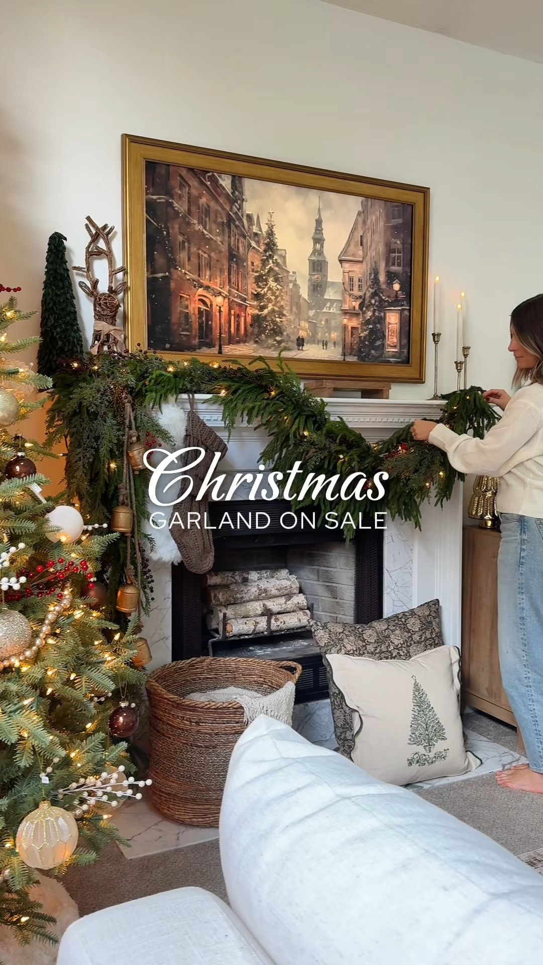 Our favorite garland we have used for 4 years now is on sale for 25% off!! Use code WINTER25

We used two of the Afloral 60” Norfolk Pine Garland strands and filled it in with the Norfolk pine and Cypress branches to give it a fuller look! 

Holiday mantle, Christmas decor, Christmas garland, holiday garland 

#LTKSeasonal #LTKSaleAlert #LTKHome