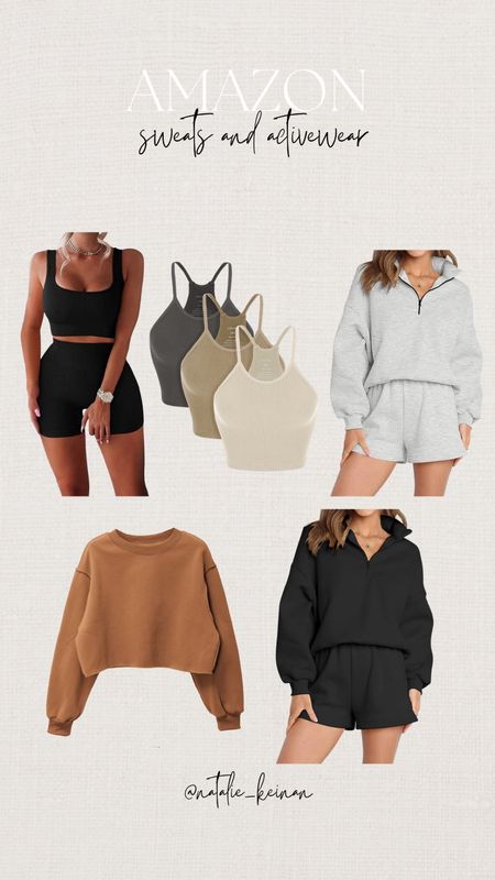 Amazon cozy outfits, Amazon sweater, sweatshirt, two piece set, tank top

#LTKstyletip #LTKunder50 #LTKFind