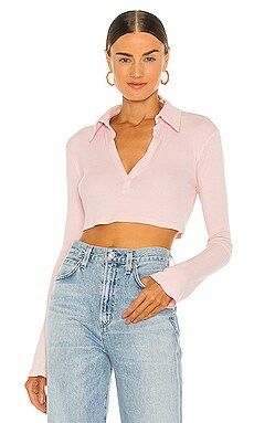 Lovers and Friends Celeste Top in Blush Pink from Revolve.com | Revolve Clothing (Global)