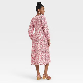 Women's Balloon Long Sleeve Button-Front Dress - Universal Thread™ | Target