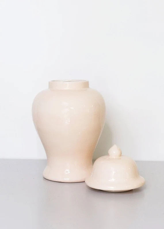 Blush Pink Ginger Jar  13.5 Tall | Etsy | Etsy (US)