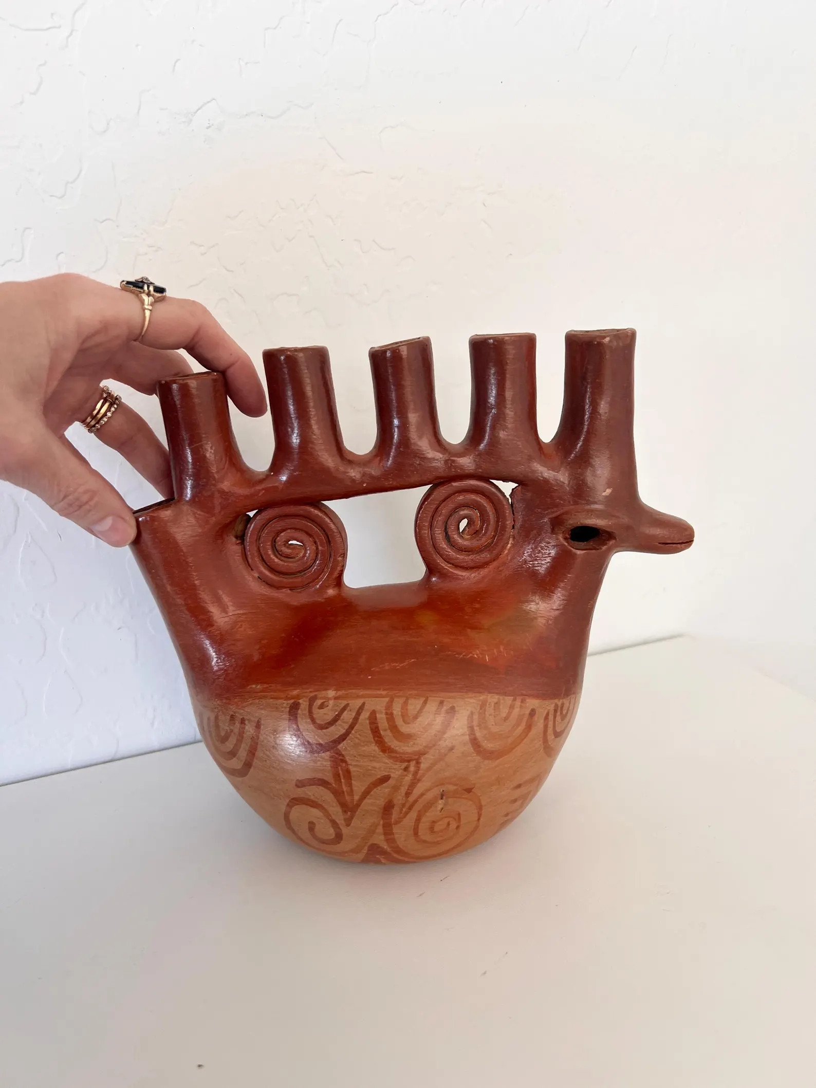 Vintage 1970s Folk Art Candle Holder Heron Martinez Mendoza Duck Candelabra Holder Mexico Folk Ar... | Etsy (US)