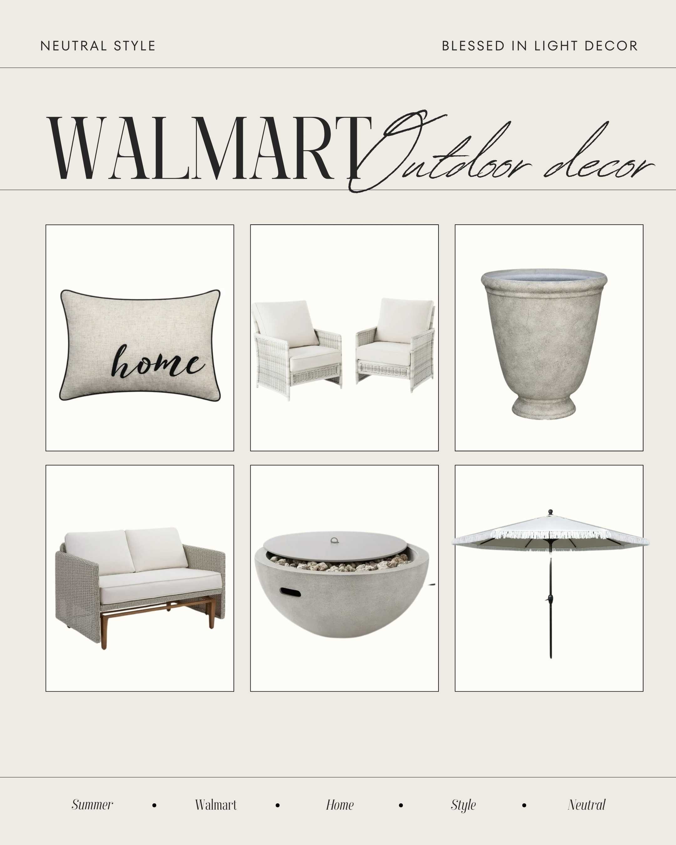 Walmart outdoor decor@walmartstyle #walmartfinds #walmarthome #walmart #walmartshopping #walmartclearance #walmartpatner #style#styleinspo #home #outdoors #patio #trending 

#LTKhome #LTKfindsunder100 #LTKU