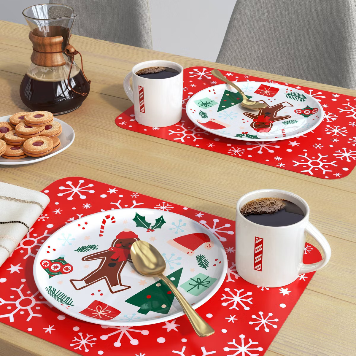 Christmas Snowflake Placemat Red - Wondershop™ | Target