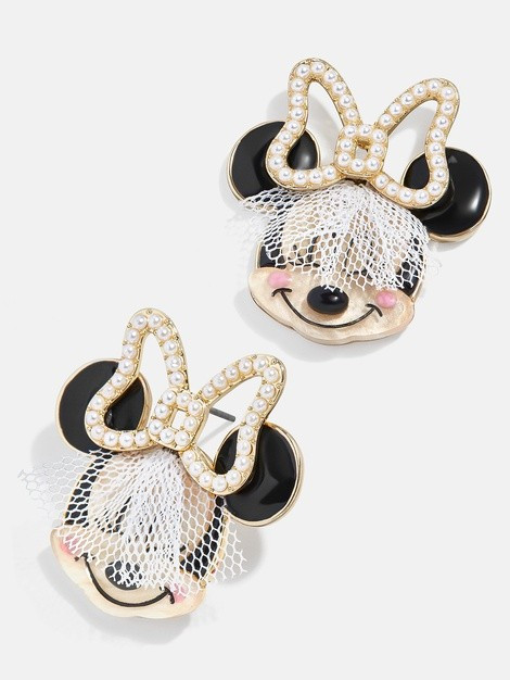 Bridal Minnie Mouse Disney Earrings | BaubleBar (US)