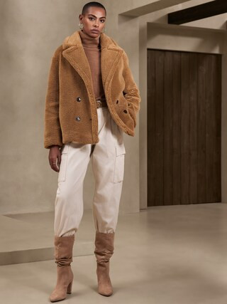 Faux Fur Coat | Banana Republic Factory