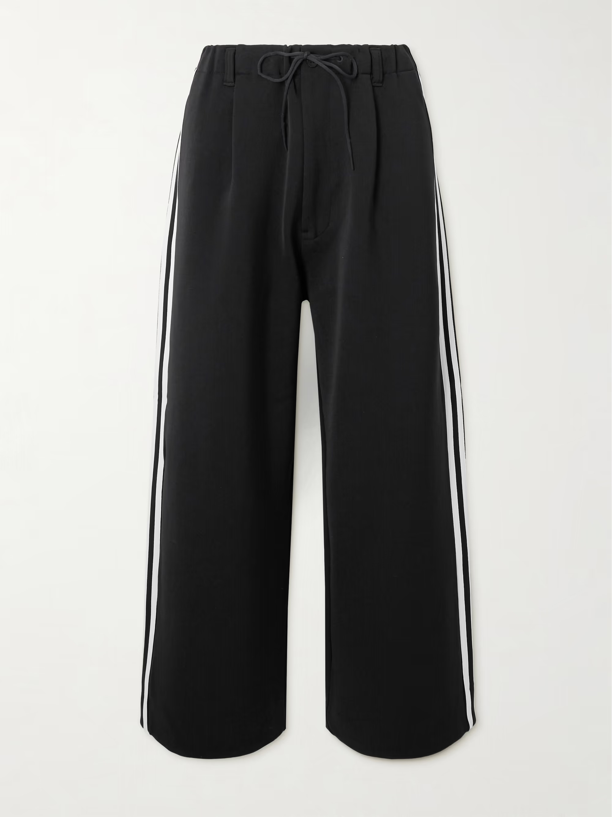 + Y-3 striped stretch-ponte pants | NET-A-PORTER APAC