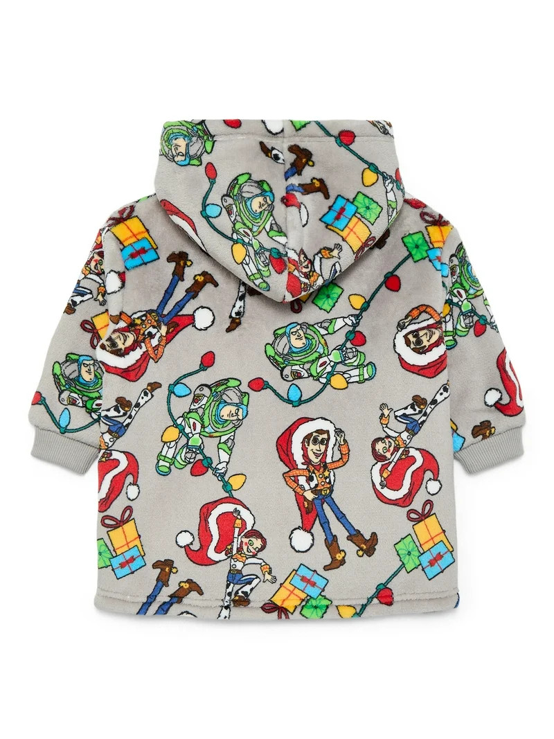 Toy Story Holiday Toddler Boys Cozy Plush Hoodie with Faux Shearling Lining, Sizes 12M-5T | Walmart (US)