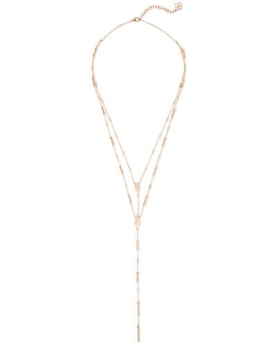 Adelia Y Necklace in Rose Gold | Kendra Scott