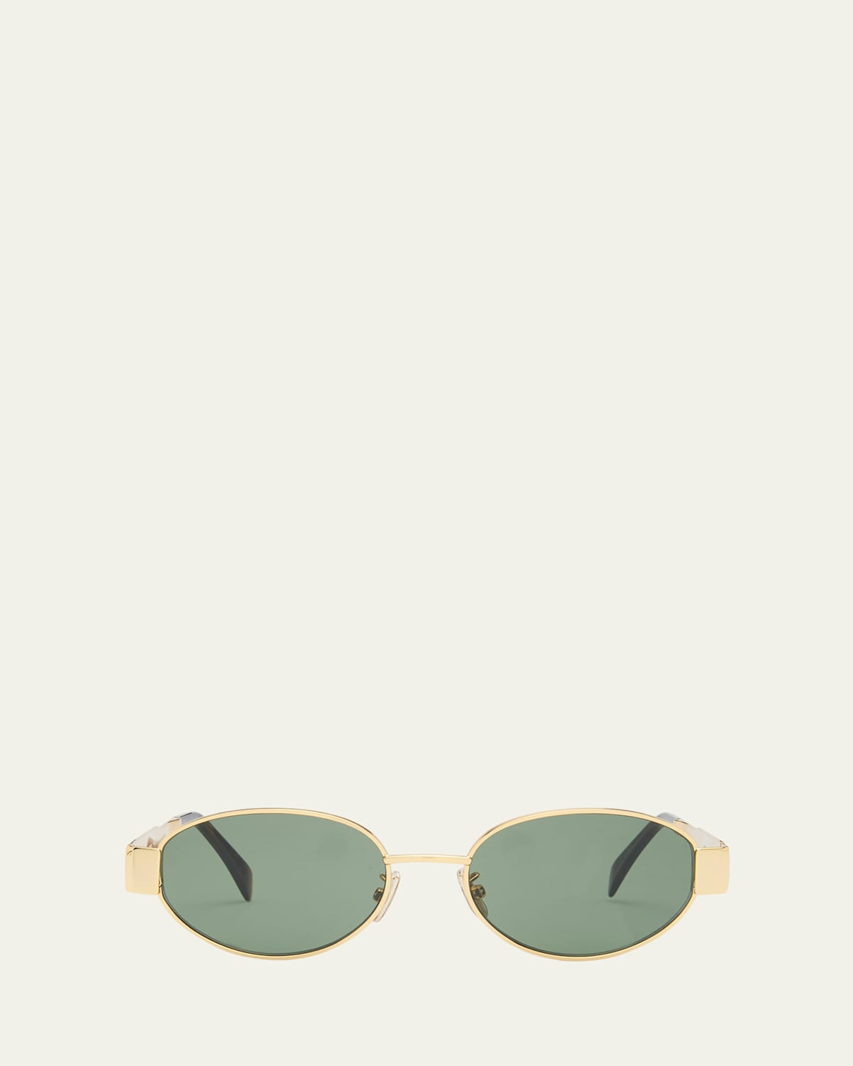 Men's Triomphe Metal Oval Sunglasses | Bergdorf Goodman