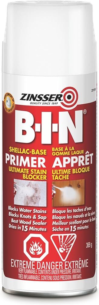 Zinsser BIN Shellac Base Primer-Sealer in White, 369g | Amazon (US)