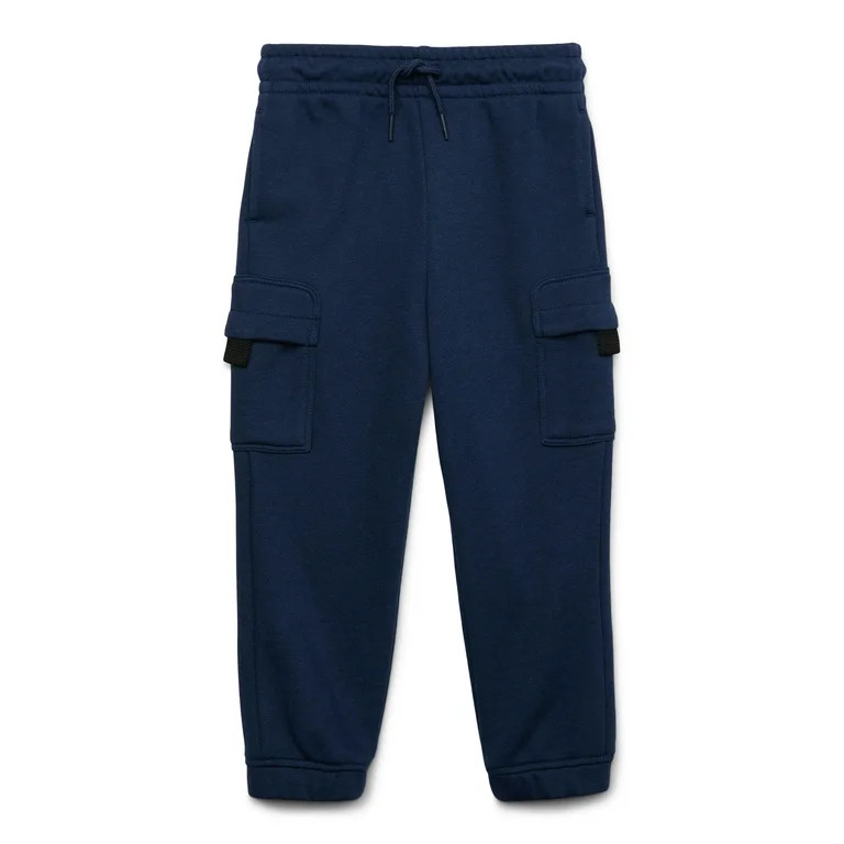 Wonder Nation Toddler Boy French Terry Cargo Joggers, Sizes 12M-5T - Walmart.com | Walmart (US)