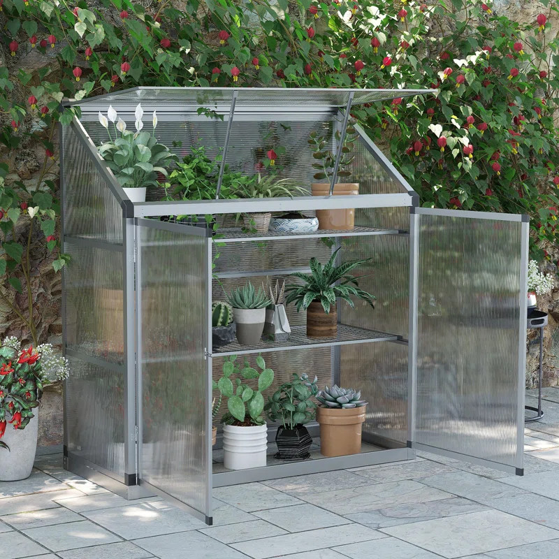 4.2' W x 1.9' D Lean-to Greenhouse | Wayfair North America