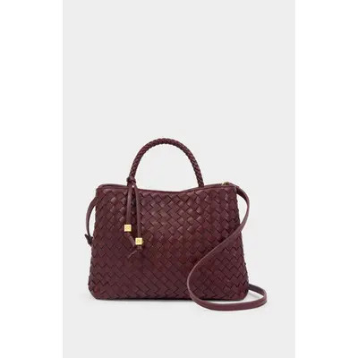 Katie Loxton Nova Woven Texture Top Handle Bag in Off White at Nordstrom | Nordstrom