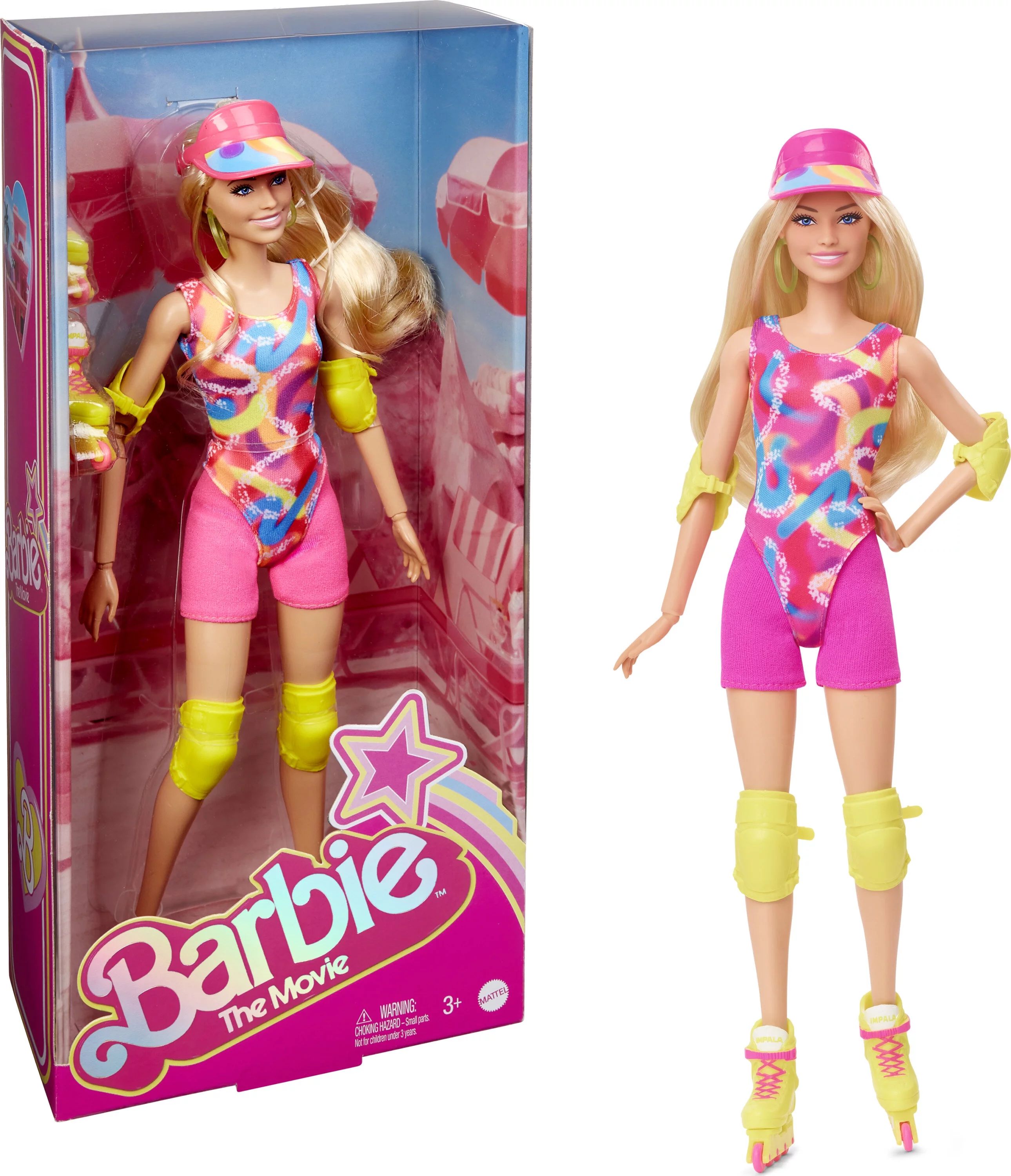 Barbie The Movie Collectible Doll, Margot Robbie as Barbie in Inline Skating Outfit - Walmart.com | Walmart (US)