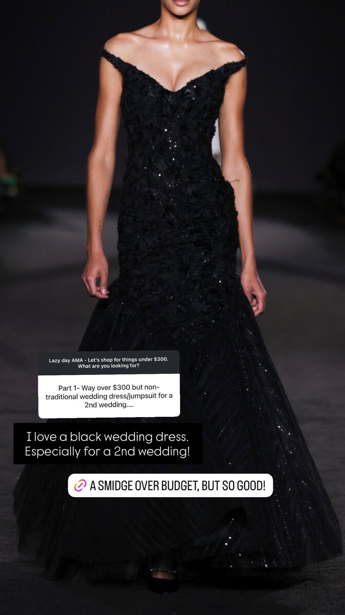 I love a black wedding dress. Especially for a 2nd wedding!



#LTKWedding