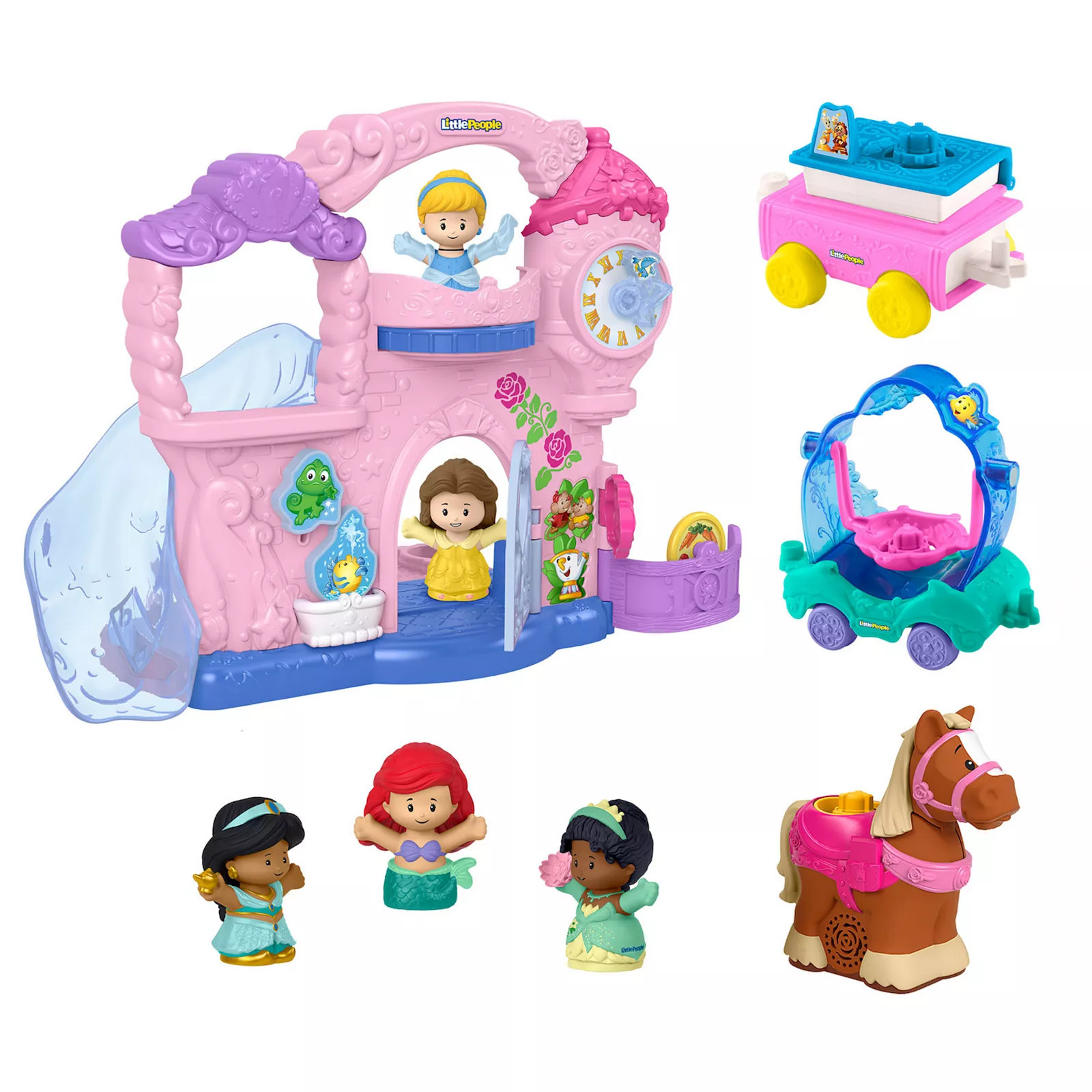 Disney Princess Celebration Castle Playset 8-pc. by Fisher-Price Little People, Multi | Kohl's