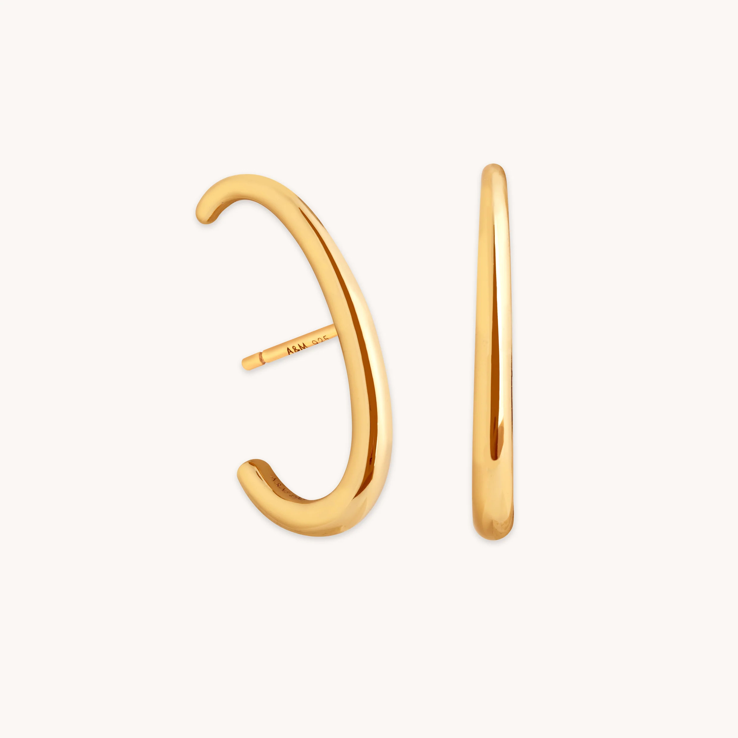 Orbit Dome Studs in Gold | Astrid & Miyu UK