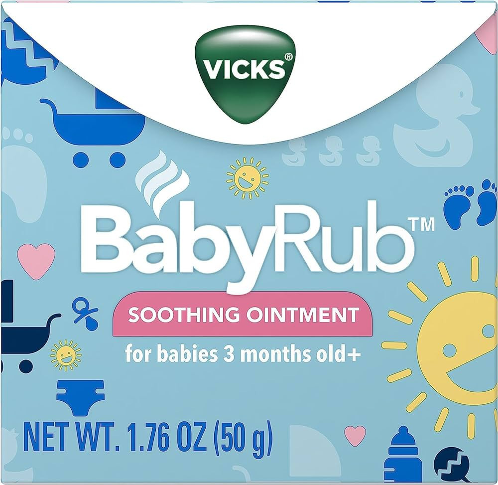 Vicks BabyRub Chest Rub Ointment with Soothing Aloe, Eucalyptus, Lavender, and Rosemary, from the... | Amazon (US)