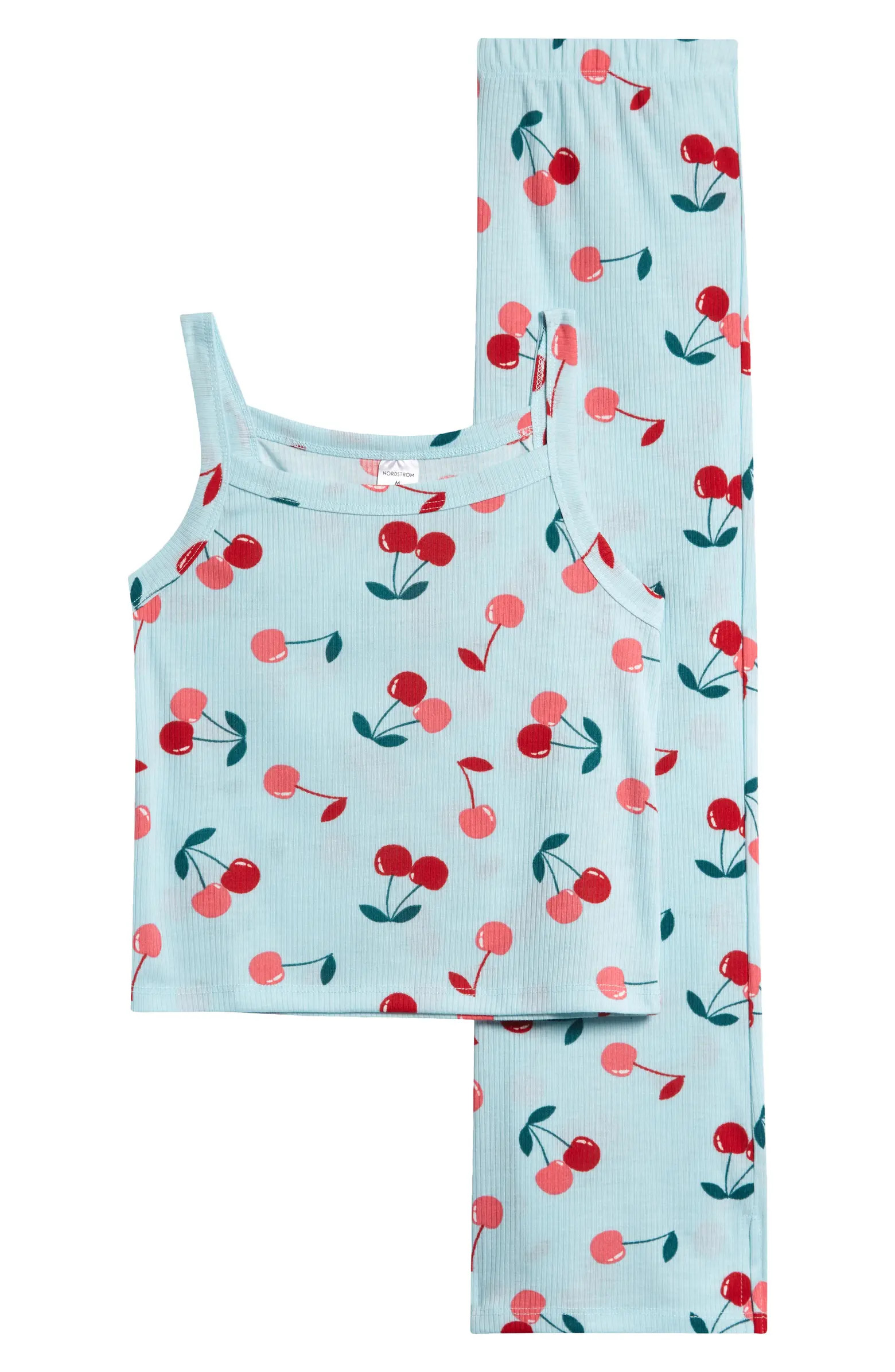 Nordstrom Kids' Print Rib Two-Piece Pajamas | Nordstrom | Nordstrom