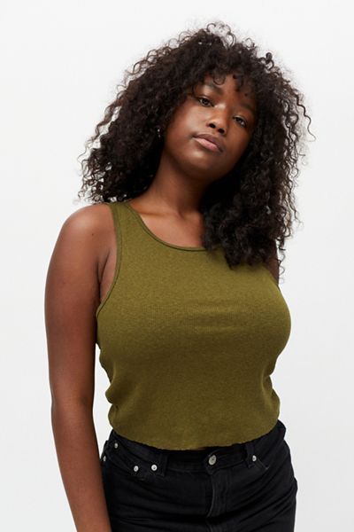 BDG Godfather Cutoff Cropped Tank Top | Urban Outfitters (US and RoW)