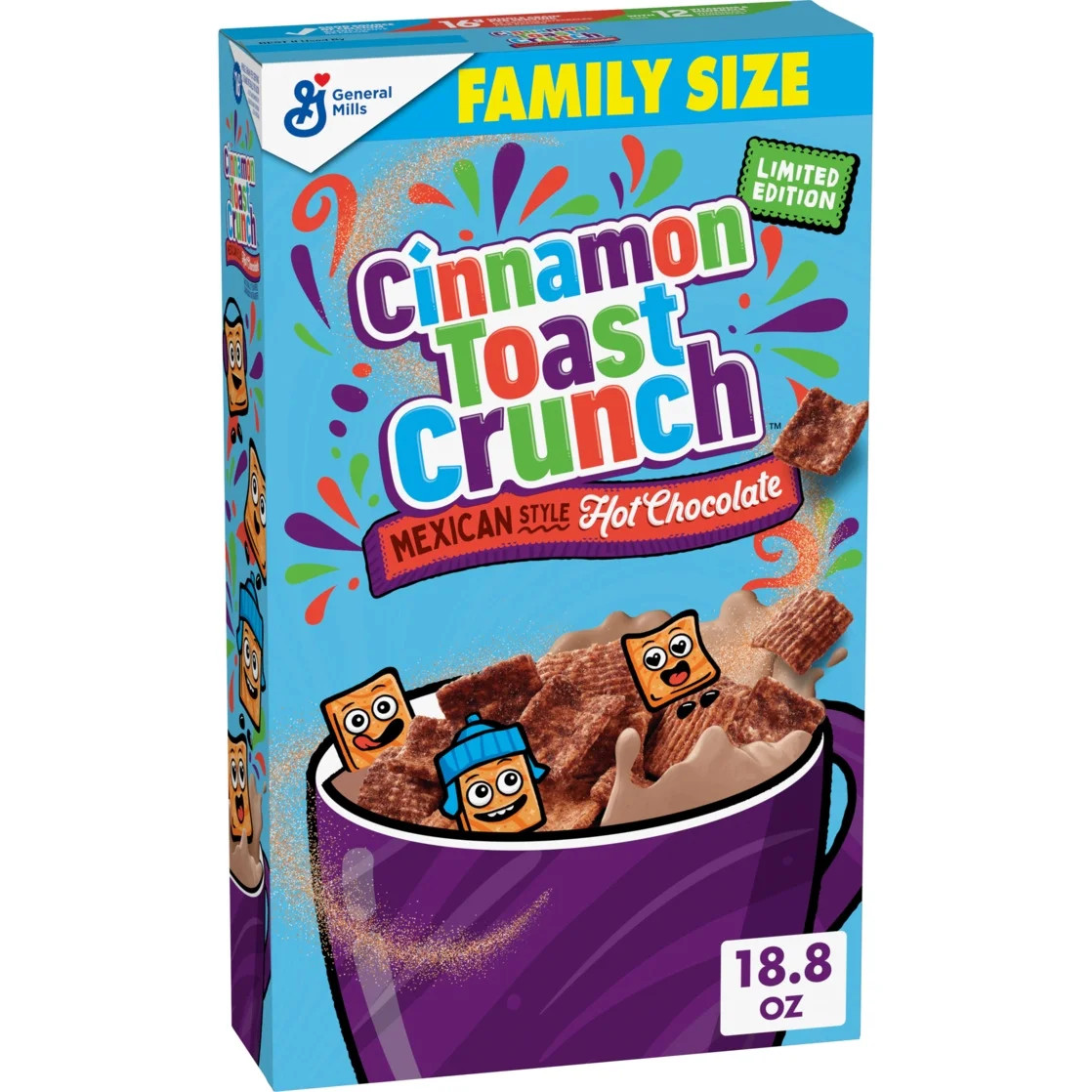 Cinnamon Toast Crunch Breakfast Cereal, Mexican Style Hot Chocolate, Family Size, Limited Edition... | Walmart (US)