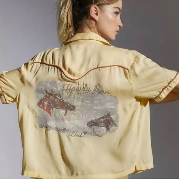 NWT Urban Outfitters UO Freddie Western Howdy Souvenir Shirt | Poshmark