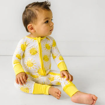 Sunshine Bamboo Viscose Zippy | Little Sleepies
