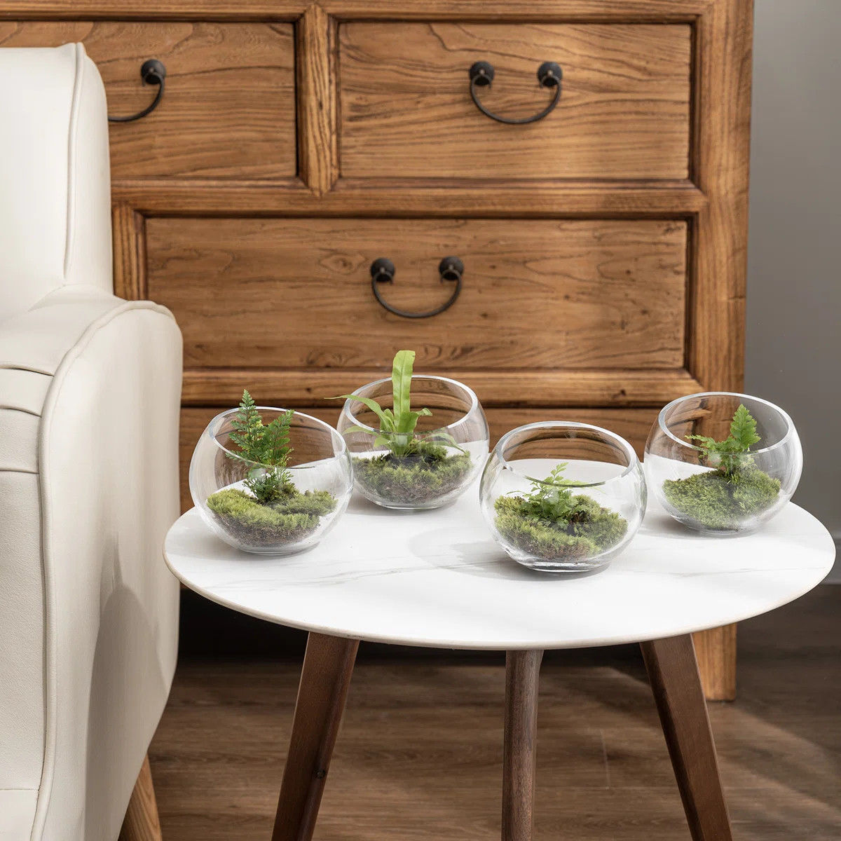 4-Piece Decorative Glass Décor Terrariums Candle Holders (Set of 4) | Wayfair North America