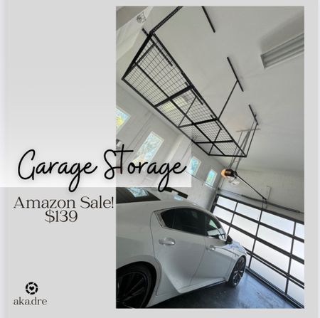 #AmazonFind #Garagestorage #FLEXIMOUNTS 4x8 #OverheadGarageStorageRack, Adjustable Garage Storage #Organization Systerm, Heavy Duty Metal Garage #CeilingStorage Racks, 600lbs Weight Capacity