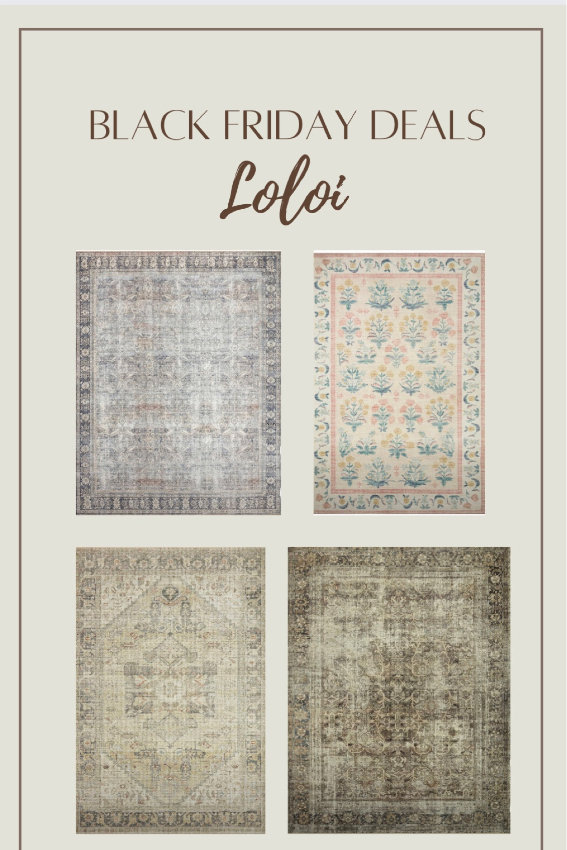  Black Friday Deals on Loloi Rugs! 

#LTKSeasonal #LTKhome #LTKCyberWeek